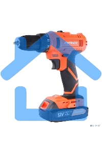 Дрель-шуруповерт аккумуляторная Patriot BR 117Li THE ONE, Аккумуляторная, 12В, 2 АКБ, Кейс