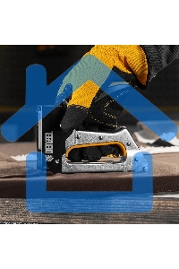 Степлер металлический, скобы в комплекте, 2К рукоятка, тип 53, 6-10 мм Denzel