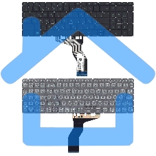 Клавиатура для ноутбука HP 15-BW 250 G6 черная с зеленой подсветкой