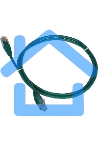 Патч-корд Lanmaster TWT UTP кат.5e, с заливными колпачками, 0.5 м, зеленый