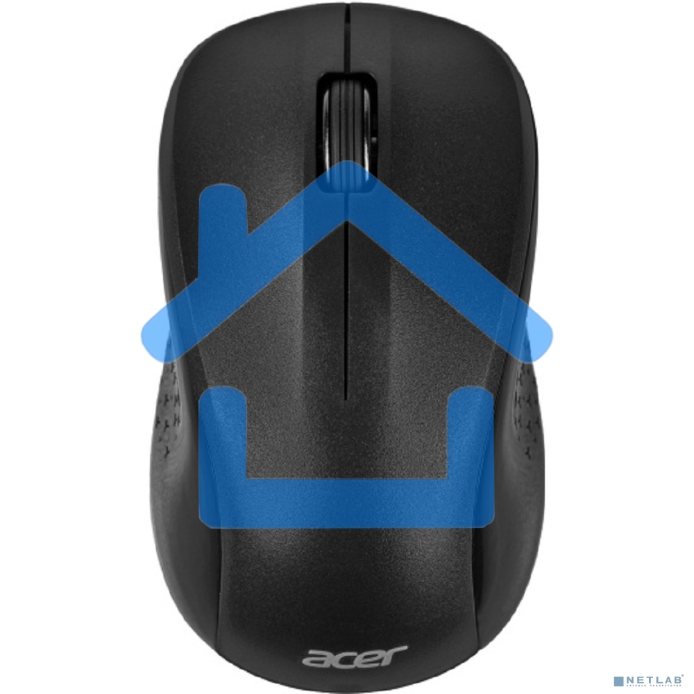 Мышь беспроводная Acer OMR302 черный, 1200 dpi, радиоканал, USB, кнопки - 3