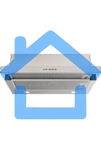 Встраиваемая вытяжка Kuppersberg SLIMDUAL 60 W, телескопическая, 60 см, High-Tech, макс. Производительность 750 м3/ч, 2 скорости, механическое управление, светодиодное освещение, уровень шума 51 дБ, нержавеющая сталь