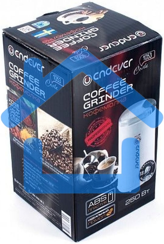 Кофемолка Endever Costa-1053, 250 Вт, 15000 об/мин, вес продукта для помола 100 гр, ABS-пластик, защита от перегрева двигателя