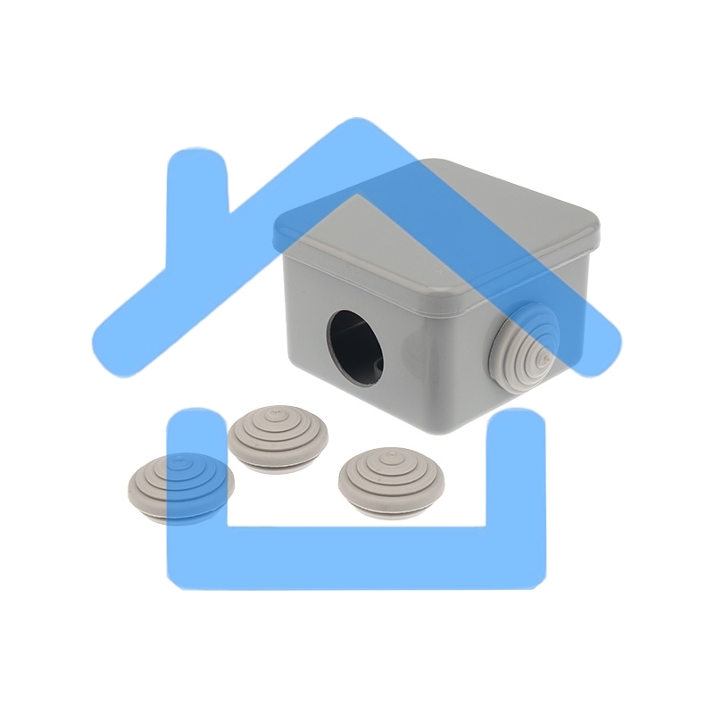 Коробка распаячная ОУ, 65x65x50, IP54 (УПрк 65*65/45.2.3) Rexant