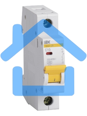 Выключатель автоматический модульный 1п C 10А 4.5кА ВА47-29 ИЭК MVA20-1-010-C