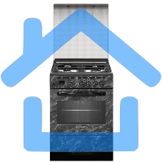 Плита газовая Gefest ПГ 6300-03 0053 мрамор черный, конфорок 4 шт, духовка 52 л, 60 см x 85 см x 60 см