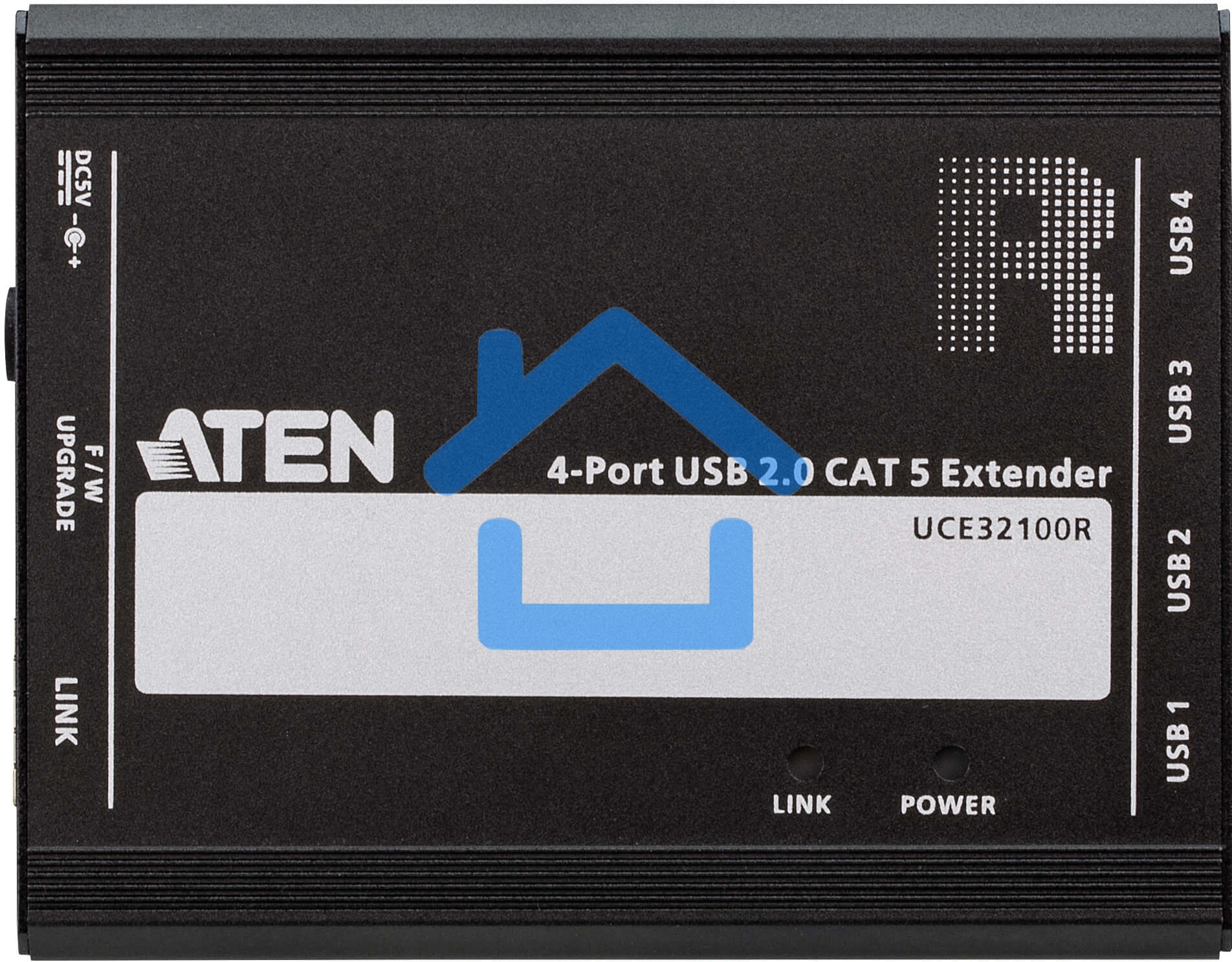 Удлинитель 4-х портовый, USB 2.0, 100 метр., CAT 5 4-port USB 2.0 CAT 5 Extender (100m)