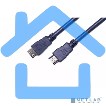 Кабель HDMI CP-HM-HM-1.8M Wize, 1.8 м, v.2.0, K-Lock, soft cable, 19M/19M, позол.разъемы, экран, темно-серый, пакет