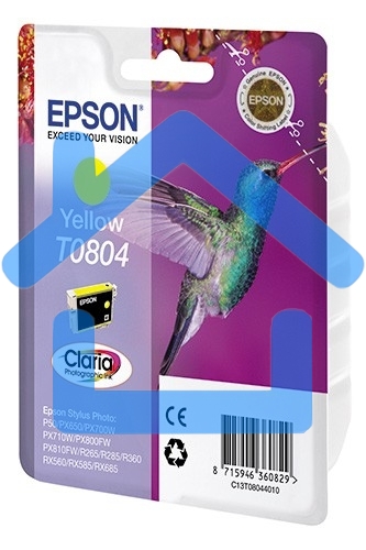 Картридж струйный Epson C13T08044011 желтый для Epson St Ph P50/PX660/PX720WD (330стр.)