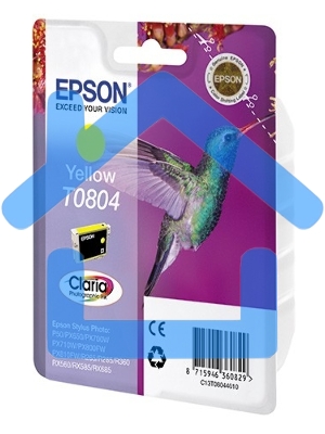 Картридж струйный Epson C13T08044011 желтый для Epson St Ph P50/PX660/PX720WD (330стр.)