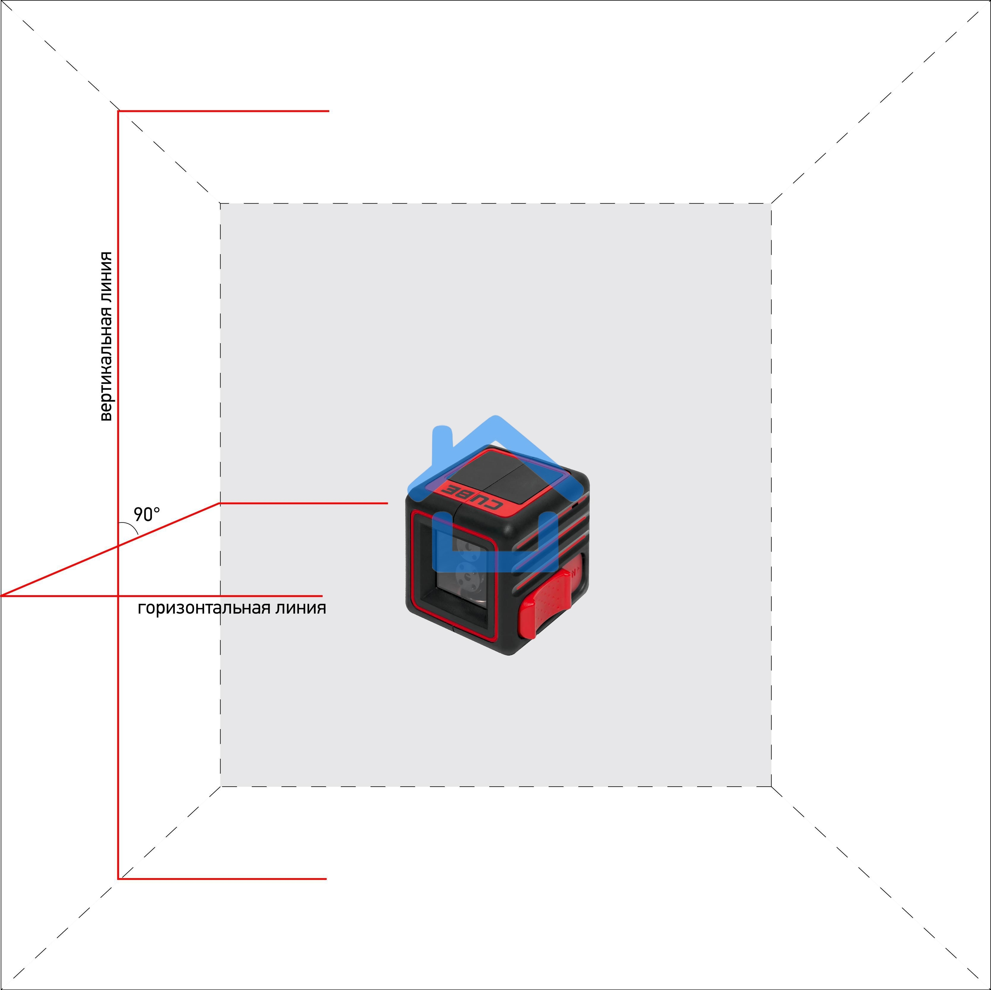Нивелир лазерный ADA Cube Basic Editionлиния ±0.2 мм/м