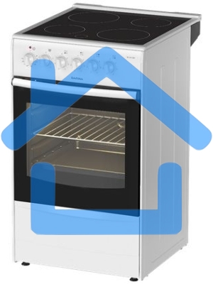 Плита электрическая Darina B 3607 W белый/черный, конфорок 4 шт, духовка 50 л, 50 см x 85 см x 56 см