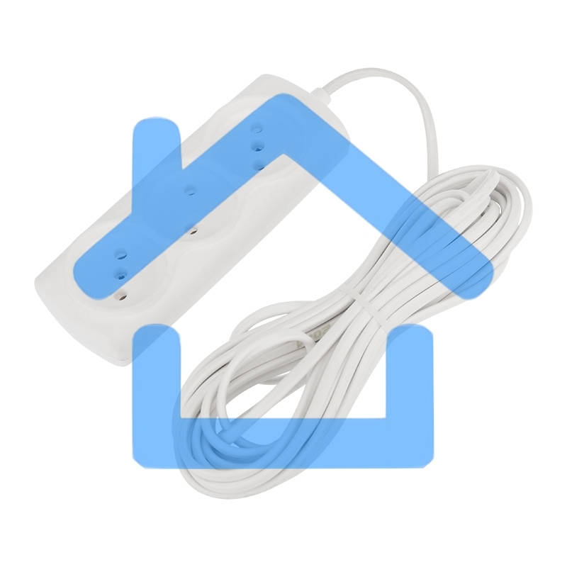 Удлинитель PROconnect STANDARD 3 гнезда, 7 м, 2х0.75 мм², б/з, белый