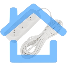 Удлинитель PROconnect STANDARD 3 гнезда, 7 м, 2х0.75 мм², б/з, белый