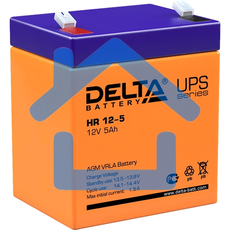 Батарея Delta HR 12-5 (12V, 5Ah)