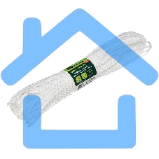 Шнур вязаный полипропиленовый Сибртех 93956 с сердечником, 3 мм, L20 м, 50-55 кгс Россия, белый