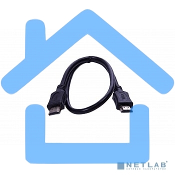 Кабель HDMI CP-HM-HM-1.8M Wize, 1.8 м, v.2.0, K-Lock, soft cable, 19M/19M, позол.разъемы, экран, темно-серый, пакет