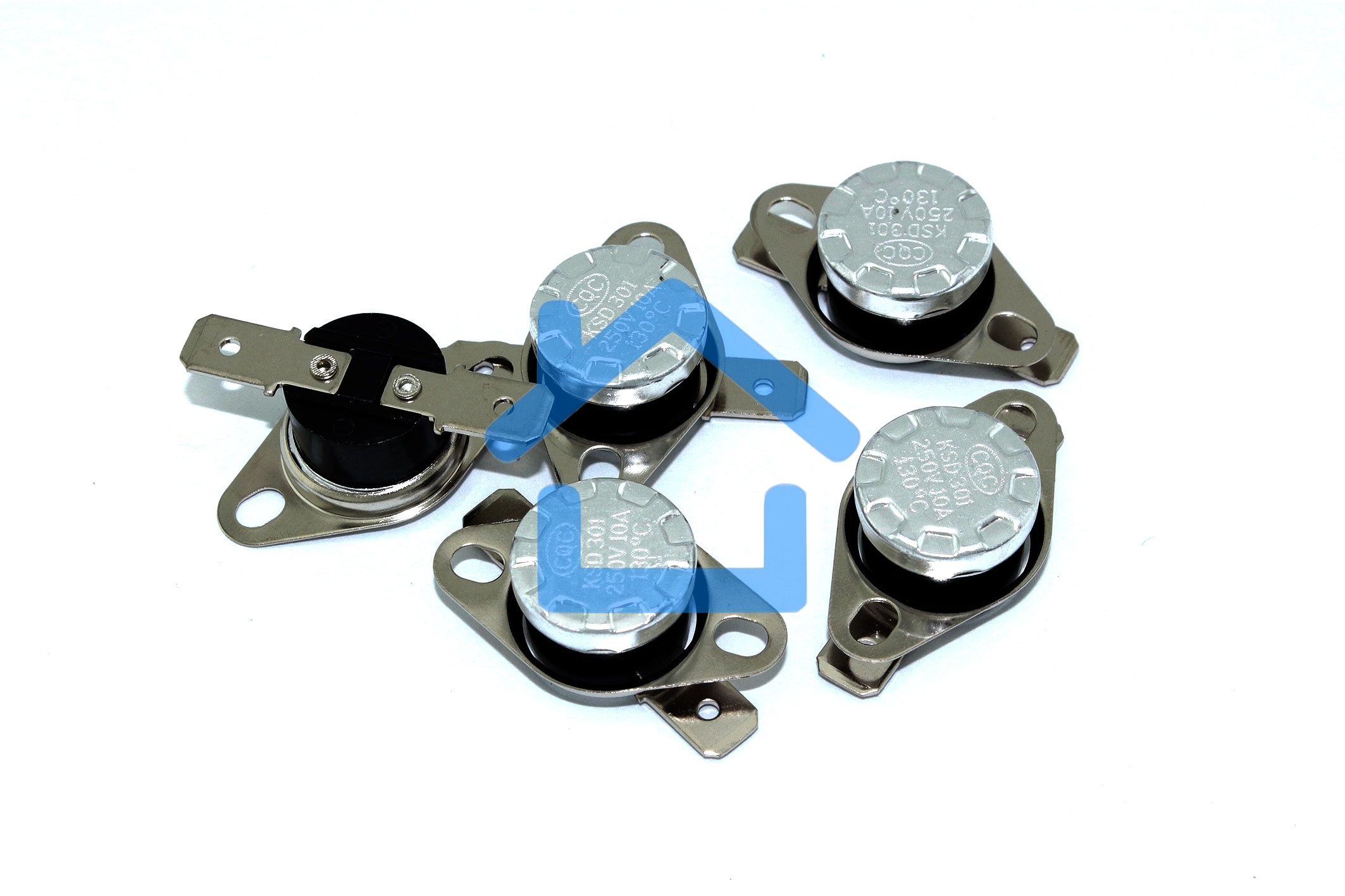 Термостат биметаллический KSD301 10А/130 С нормально разомкнутый 5 шт