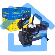 Компрессор GOODYEAR GY000101 GY-30L 30 л/мин Мощность 156 Вт, Производительность 30 л/мин, Максимальное токопотребление 13 А, Максимальное давление - 7 Атм, Длина провода питания: 3 м, Длина воздушного шланга: 1 м. Сумка и набор переходников в комплекте.