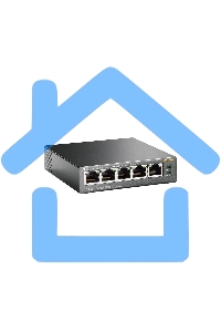 Коммутатор TP-Link SMB TL-SF1005P 5-портовый 10/100 Мбит/с настольный коммутатор с 4 портами PoE 