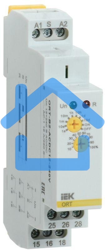 Реле задержки выключения ORT 2 конт. 12-240В AC/DC IEK ORT-B2-ACDC12-240V