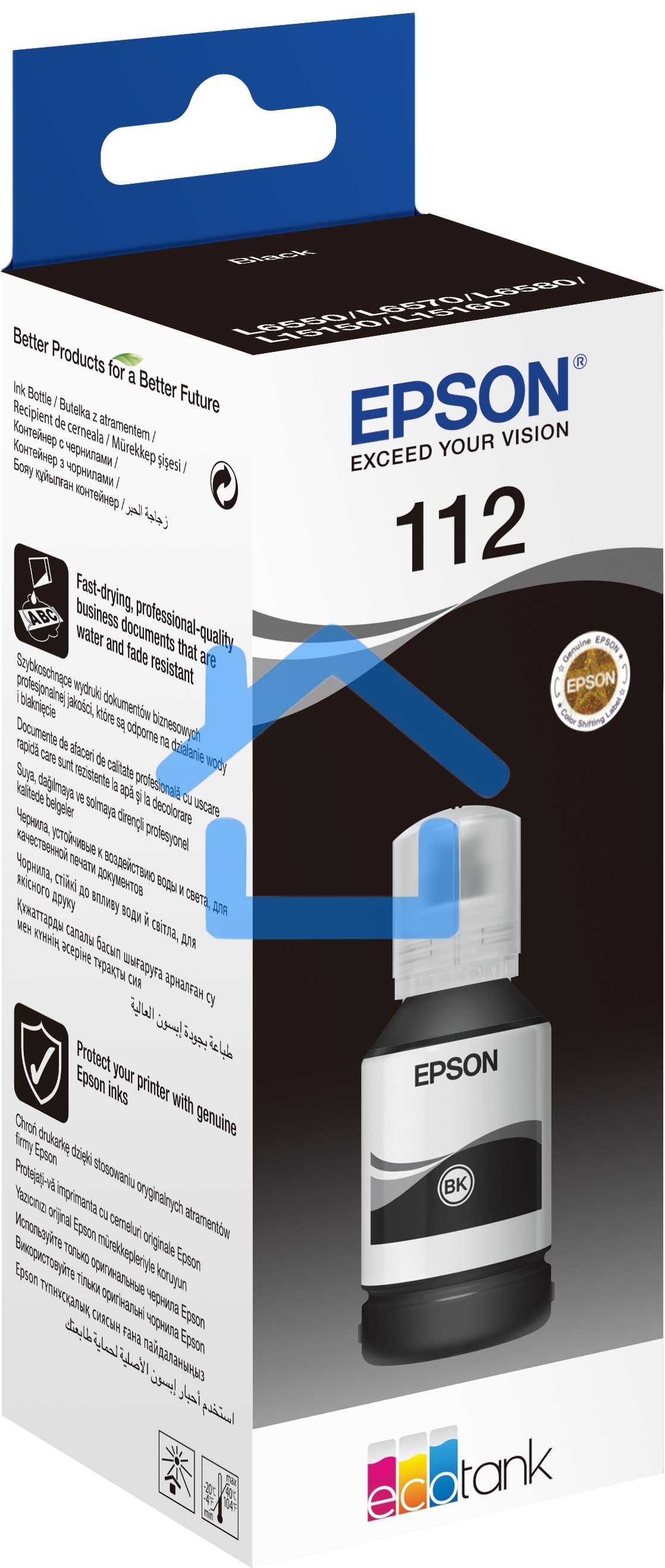 Чернила Epson C13T06C14A черный (7500стр.) для L6550/L6570/L6580/ L15150/L15160