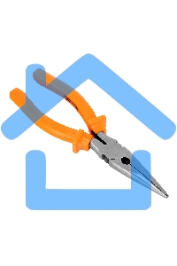 Длинногубцы Classic, 200 мм, прямые шлифованные, пластмассовые рукоятки Sparta