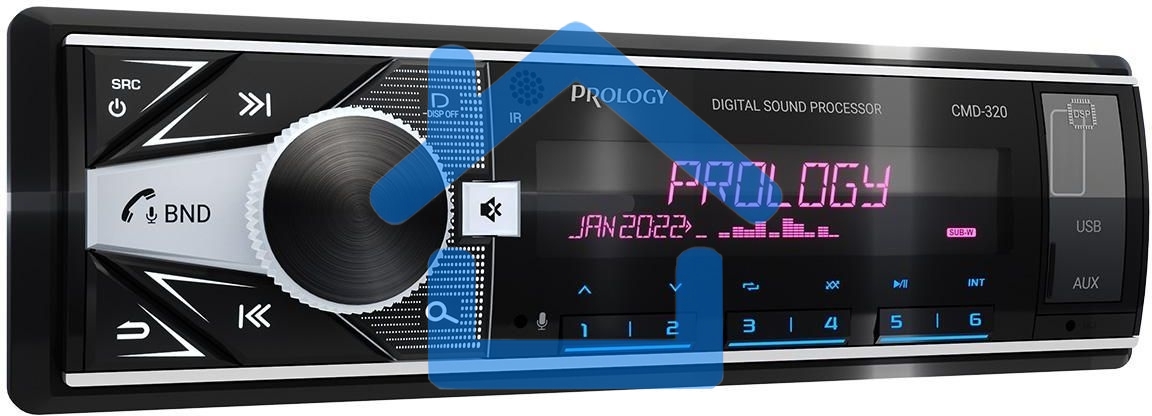 Автомагнитола Prology CMD-320 1DIN 4x55Вт