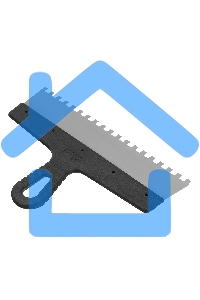 Шпатель СИБРТЕХ из нержавеющей стали,300 мм,зуб 8x8 мм,пластмассовая ручка 85476