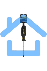 Отвертка Denzel PH1х100 мм, S2, 3к рукоятка