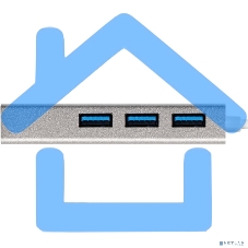 Хаб USB (концентратор) ExeGate DUB-4 (кабель-адаптер USB3.0 --> 4xUSB3.0, Plug&Play, серебристый)