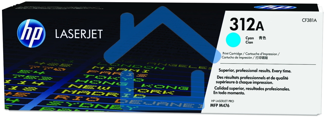 Тонер Картридж HP 312A CF381A голубой для HP CLJ Pro M476 (2400стр.)