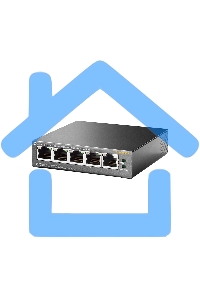 Коммутатор TP-Link SMB TL-SF1005P 5-портовый 10/100 Мбит/с настольный коммутатор с 4 портами PoE 