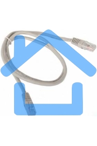 Коммутационный шнур Патч-корд литой Aopen/Qust ANP511_1M UTP кат.5е 1м серый