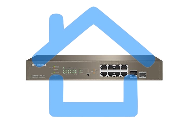 Коммутатор Tenda 8PORT 1000M POE G5310P-8-150W IP-COM