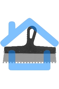 Шпатель СИБРТЕХ из нержавеющей стали,300 мм,зуб 8x8 мм,пластмассовая ручка 85476