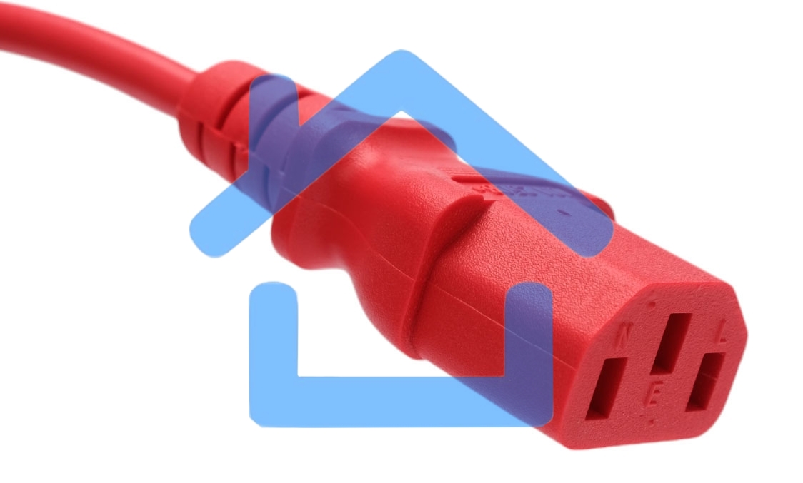Кабель питания Cablexpert Россия PC-186-VDE-R-1.8M, Schuko-C13, 3x0.75мм2, 10A, с заземлением, медь, 1.8м, красный, пакет