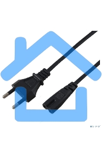 Шнур сетевой, вилка - евроразъем С7, кабель 2x0,5 мм², длина 1,8 метра (PE пакет) Rexant