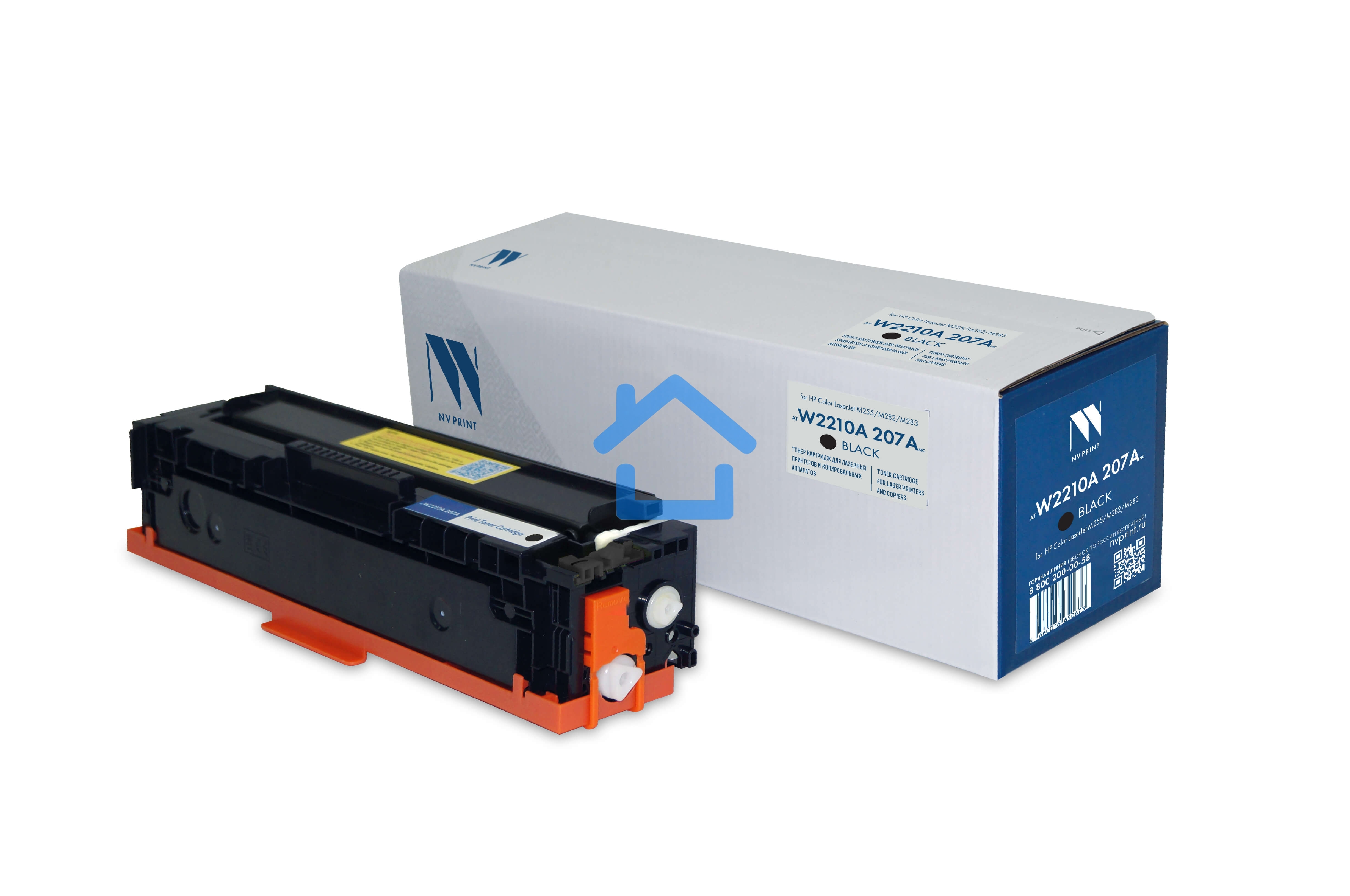 Картридж лазерный NVP совместимый NV-W2210A 207A Black (БЕЗ ЧИПА) для HP Color LaserJet M255/M282/M283 (1350k)