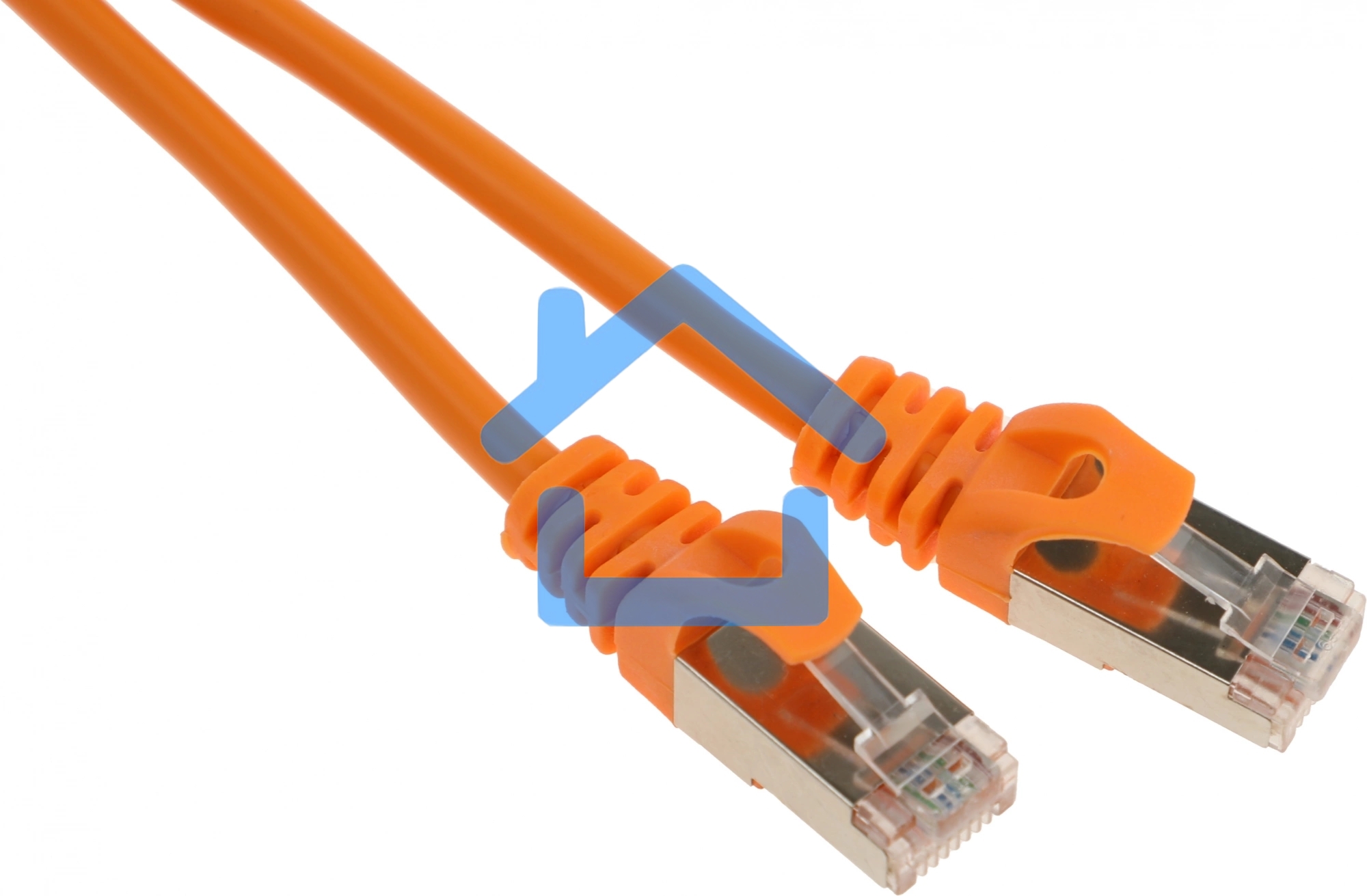 Патч-корд FTP Cablexpert кат.5e, 2м, литой, многожильный (оранжевый)