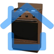 Плита газовая Flama CG 3202 B коричневый, конфорок 2 шт, духовка 30 л, 50 см x 85 см x 35 см