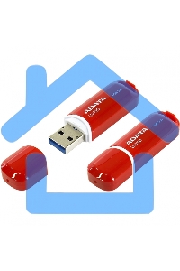 Флешка USB ADATA UV150 (AUV150-64G-RRD), 64 Gb, USB 3.0, R/W 100/30, красный