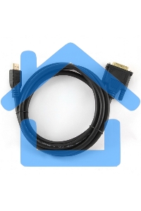 Кабель HDMI-DVI Cablexpert CC-HDMI-DVI-10, 19M/19M, single link, медь, позол.разъемы, экран, 3.0м, черный, пакет