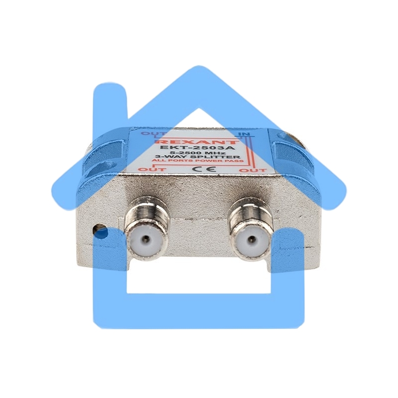 Делитель ТВ х 3 под F разъем 5-2500 МГц 