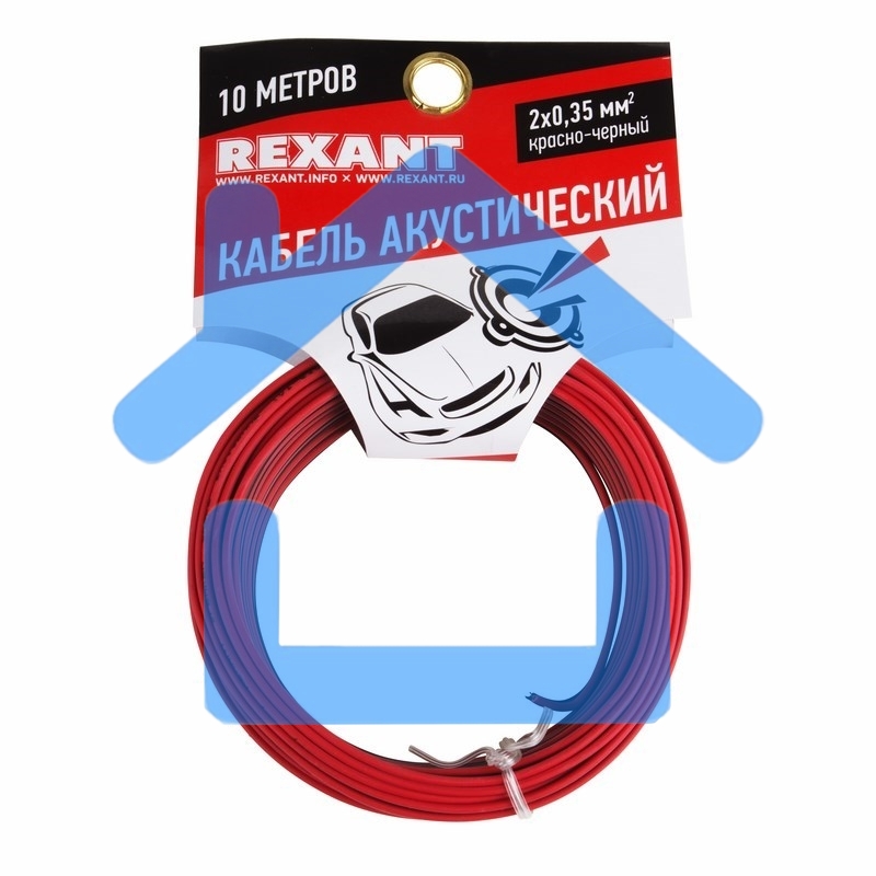 Кабель акустический 2х0,35 кв.мм красно-черный (м. бухта 10 м) Rexant