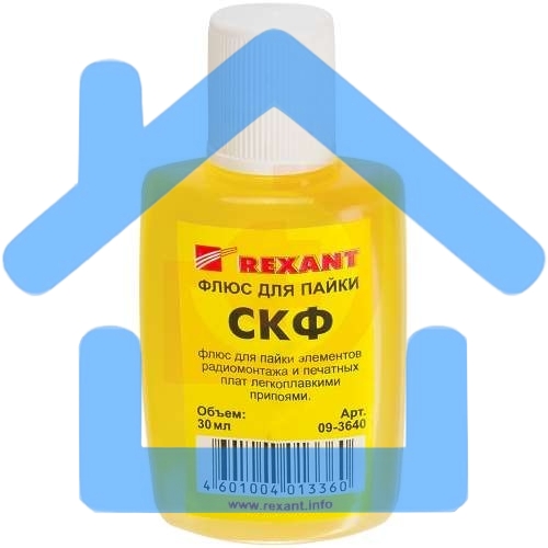 Флюс для пайки СКФ спирто-канифольный 30мл Rexant 09-3640