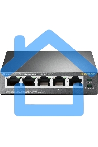 Коммутатор TP-Link SMBTL-SG1005P 5-портовый гигабитный настольный коммутатор с 4 портами PoE SMB 56W