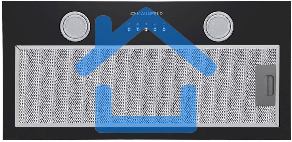 Вытяжка встраиваемая Maunfeld Trapeze 602M черный, 60 см, 1150 куб. м/ч, 54 дБ