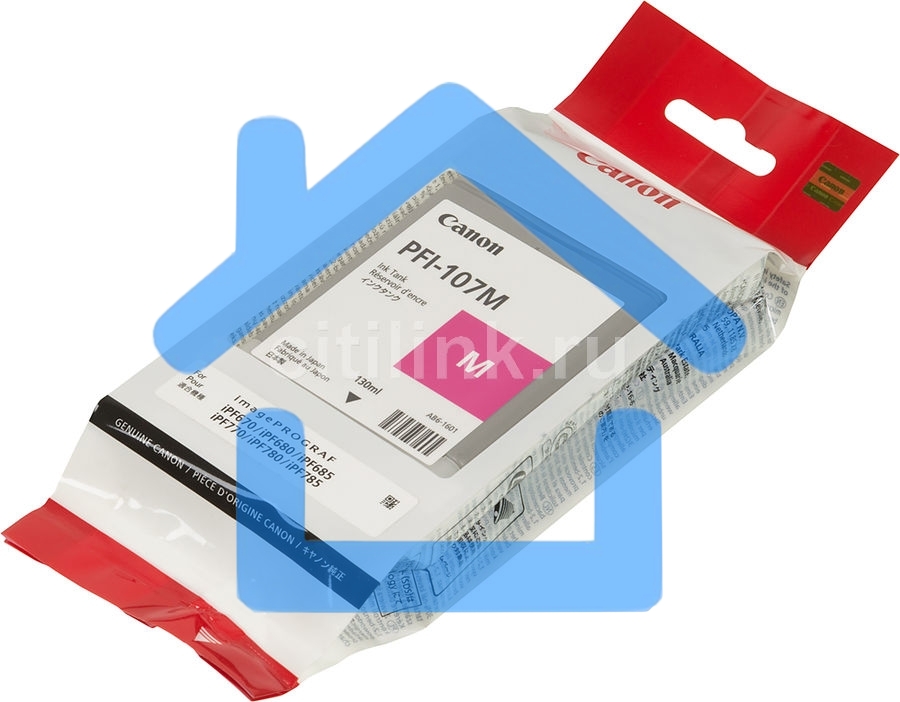 Картридж струйный Canon PFI-107M (6707B001) пурпурный (130 мл) для Canon iP F680/685/780/785