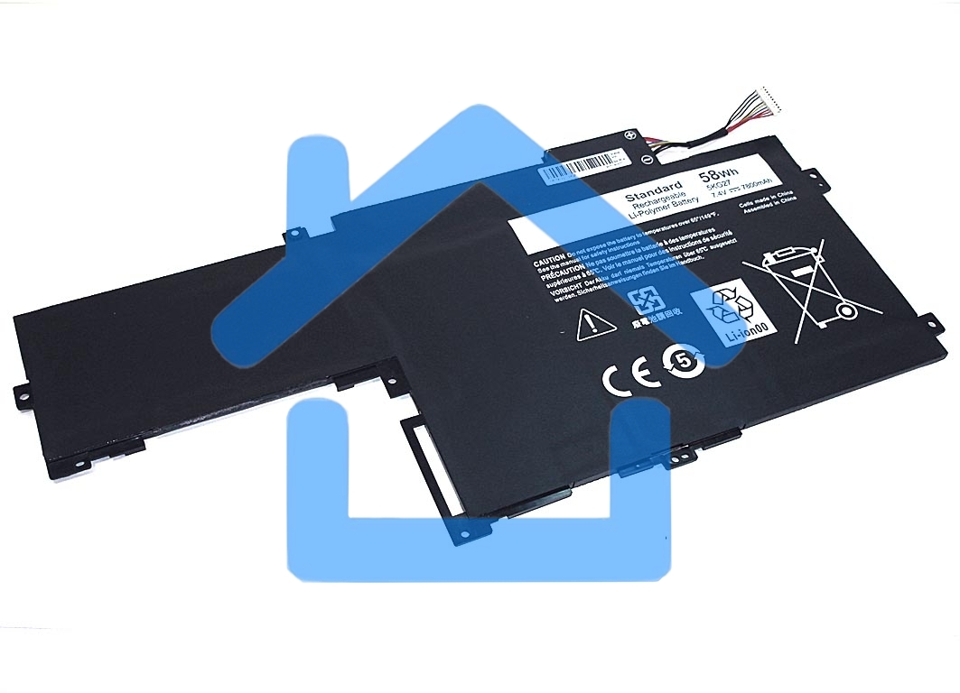 Аккумуляторная батарея для ноутбука Dell Inspiron 14-7437 7.4V 58Wh черный OEM